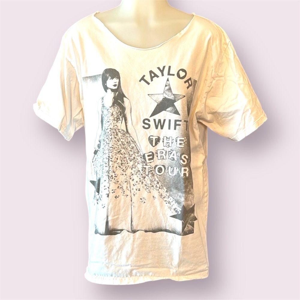 TAYLOR SWIFT The Eras Tour Graphic Tee Cut Out Neck